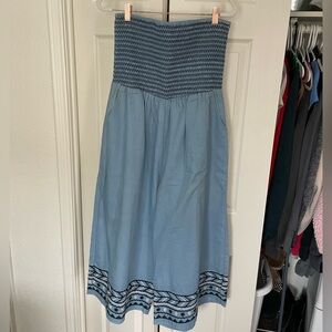 Dusty blue women’s boho romper - size L